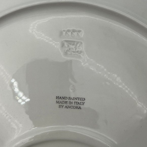 Ancora Chip & Dip 15 3/4" Large Platter Hand-Painted Mixed Veggies Made in Italy - Picture 6 of 7